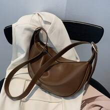 New Minimalist Versatile High-Quality Niche Commuter Shoulder Crossbody Dumpling Bag For Women, Suitable For All Seasons - Brown - View 1