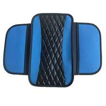 1pc Patchwork Leather Center Console Covers For Cars,Upgraded Arm Rest Cover For Car With Side Storage Pocket For Car Seat Organizer,Middle Console Cover Stylish Car Decoration Fit For Most Cars, Vehicles, SUVs - Style a - View 6