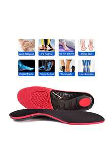 Unisex Heavy Duty Arch Support Insoles, Load Bearing Capacity Over 210 Lbs, PU Material, Shock Absorbing Sports Insoles For Running, Hiking, Comfortable Replacement Insoles For Sports Shoes & Boots, Shoe, Spring Summer Picks, Brides Maid Gifts, Room, Bedroom Decor, Beach, Travel, For Men, For Women, Vacation, Women's Day, Travel Essentials, Wedding Favors, Y2k, Bedroom, Car Accessories Women, Kitchen Decor,Cute Stuff - Multicolor - View 6