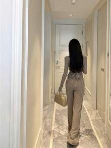 Women Two-Piece Outfits - Màu Khaki - Xem 4