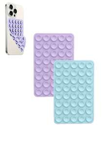 1pc, 40pcs Classic Silicone Suction Cup Double-Sided Handheld Selfie Stick And Stand, Multi-Functional Sticky Phone Holder, Reusable Sticky Pad For Phone Stand Or Grip, For Selfie, Video Etc. - Easy Stick, Easy Clean, Compatible With IPhone And Android - Ideal For Shower, Video Recording And Photography Compatible With IPhone, Android Phone, Gift For Birthday, Family, Friends Gifts Birthday Bathroom Phone Accessories Sticky Stand - Multicolor - View 27