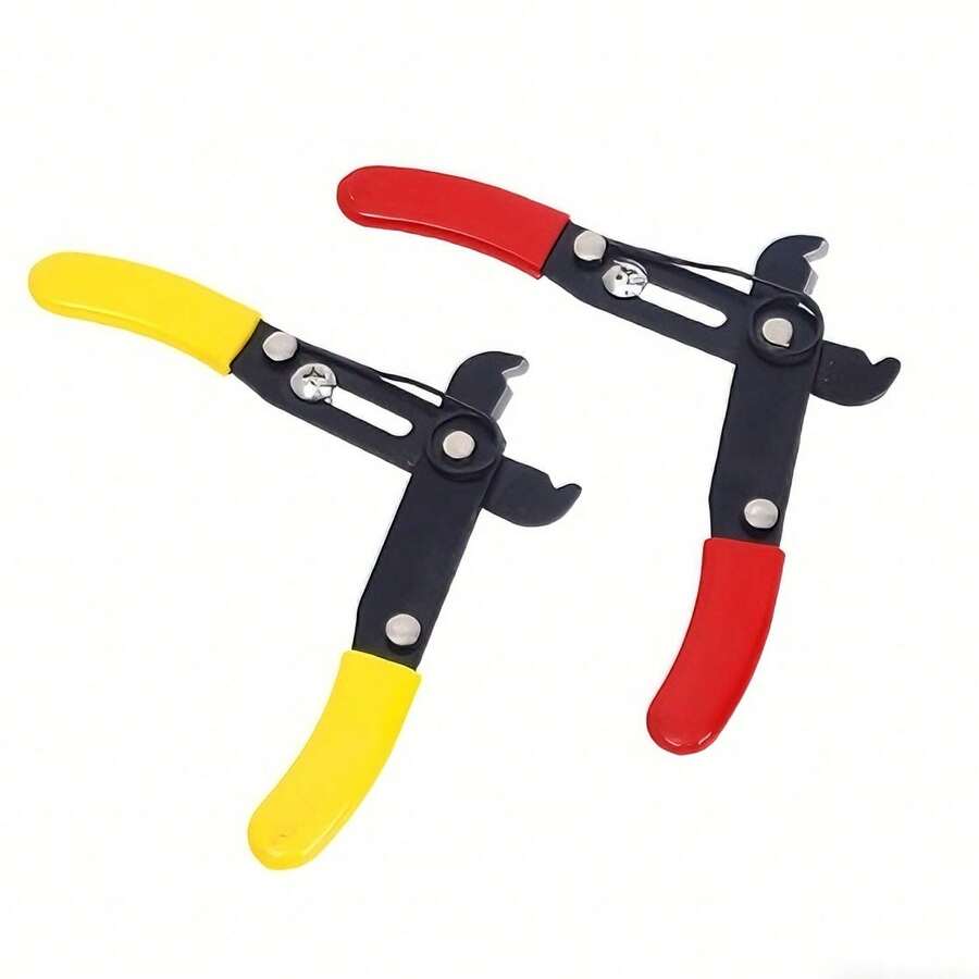 1件装珠宝制作链条钳 - 铆接式手动链条开合工具、DIY剪线钳、无齿钳、可调节迷你剥线钳，用于链条安装和改装 - 彩色 - 查看 1