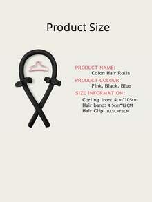 3 pièces Rouleaux bouclants sans chaleur, set de bandeaux, convient pour coiffure bouclée de nuit, comprend des pinces à cheveux et un serre-tête, convient pour les cheveux longs des femmes, outil de coiffure à rouleaux bouclants moelleux, bandeau en éponge douce, set de rouleaux bouclants pour dormir, accessoires roses, cadeau pour femmes et filles