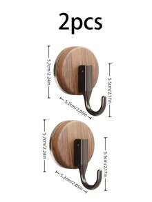 1个 2个 4个 白色 黑色 实木挂钩，无需打孔，实木材质，坚固耐用，易于安装。一个挂钩，一块木头，勾勒出简约生活。 - 彩色 - 查看 11