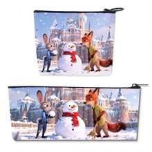 2pcs/Set New Cartoon PU Pencil Case, Large Capacity Student Stationery Bag, Random Style, Suitable As New Year, Valentine's Day, Easter Gift - Multicolor - View 4