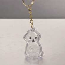 Cute Dog Hair Collection Keychain Pendant - Transparent Capsule Design With Plush Ball - White Pet Hair Collector Accessory - Suitable For Keys, Bags And Backpacks - Gift For Dog Lovers - Cartoon Style Soft Material - Dog Memorial Collectible - Multicolor - View 13