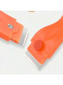 1个带不锈钢刀片的刮刀，适用于玻璃灶台、陶瓷炉灶、金属灶台、胶带、油漆、胶水、贴纸去除工具，窗户刮刀，快速去除贴纸，不留划痕 - 彩色 - 查看 5