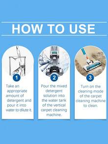 Carpet Cleaner - Cleaning Solution For Carpets And Upholstery, Removes Stains, Coffee And Oil Spills