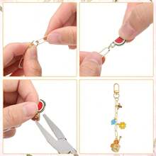 5/10/20pcs Keychain Making Kit - Metal Keychain Clips, Rotating Buckle With Key Ring, Hook Clasp, And Extension Chain, For DIY Jewelry Pendant, Handbag Strap