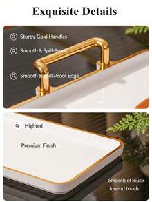 1pc Plastic Cosmetic Display Tray, Casual Home Organizer - Lipstick & Eyeshadow Palette Holder, Bathroom Storage Tray, Perfume Organizer,Makeup Bag,Travel Essential - White - View 5