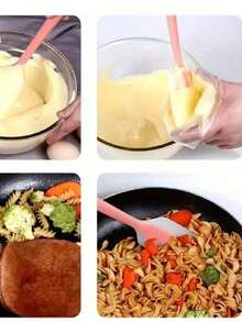 1/3/6 Pieces, Silicone Spatula, Mini Silicone Spatula, Fruit Jam Spatula, High-Temperature Resistant Cream Spatula, Mixing And Baking Tools, Kitchen Utensils, Apartment Essentials (Length 21cm/8.26in) - Multicolor - View 9