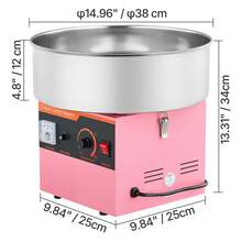 Machine à barbe à papa - Rosa gerade Kanten - Voir 10
