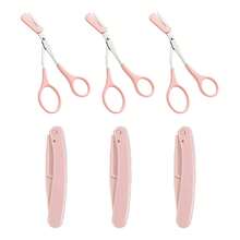 Foldable Eyebrow Trimmer And Facial Hair Remover - Multi-Functional Precision Shaving Tool, Suitable For Sensitive Skin, Unisex, With Non-Slip Stainless Steel Blades | Portable Eyebrow Trimmer, Facial Hair Razor And Contour Grooming Kit - Multicolor - View 10