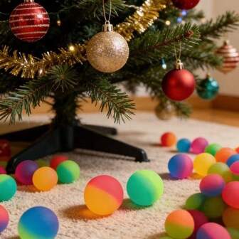 Random Color Cat Toy Bouncy Ball, Interactive Cat Toy Ball, Indoor Cat Bouncy Ball That Can Jump High, Colorful Rubber Bouncy Ball, Pet Toy Ball, New Year & Valentine's Day Gift For Kittens