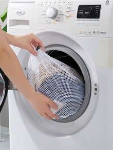 3pcs Laundry Mesh Bags, Durable Washing Machine Laundry Bags, Large Travel Laundry Bags With Drawstring, Suitable For Washing Shirts, Underwear, Bras, Socks, Etc. - Multicolor - View 4