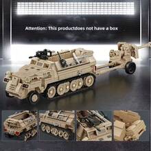 1000+Pcs/558pcs Yellow Armored Vehicle Building Blocks Set, Model Building Blocks, Assembly Blocks, Valentine's Day Gift, Christmas Gift, Birthday Gift - Multicolor - View 6