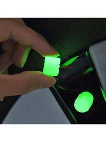 16pcs Glow-In-The-Dark Valve Stem Caps, Suitable As Small Gifts For Boyfriends, Family Members
