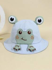 1pc Toddler Frog Print Sun Hat, Cute & Versatile, Suitable For Spring/Summer - Frog - View 5