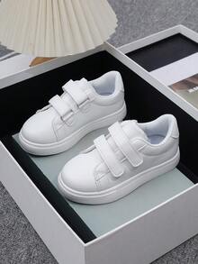 1 Pair Children's Back To School Casual White Sneakers - White - View 18