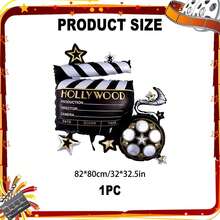 6 baloane folie popcorn pentru petrecere de seară de film, potrivite pentru ziua de naștere, petrecere pentru copii, carnaval, decorațiuni pentru petreceri cu tematică de film