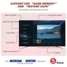 Consolas de videojuegos retro de 8 bits FHD Mini Game Stick con 620 juegos incorporados, 2 mandos clásicos, recreación de juegos clásicos - Blanco - Ver 5