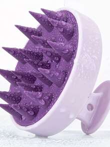 Random Color, Popular Silicone Shampoo Brush, Household Shampoo Brush, Scalp Cleaning And Head Massager. - 彩色 - 查看 4