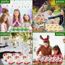 50 Pack 12 Oz Disposable Plastic Cups Set With Dome Lids And Spoons Ideal For Desserts Snacks Cake Fruit Cold Drinks Milkshake Pudding Salad Serv - 1 - 查看 5