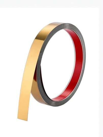 5 m Garniture murale et de plafond décorative en acier inoxydable moderne - bobine contemporaine polie miroir, convient pour la décoration du salon