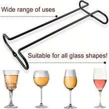 1个壁挂式酒杯架，适用于橱柜、厨房、酒吧和餐厅，厨房收纳整理，厨房配件
