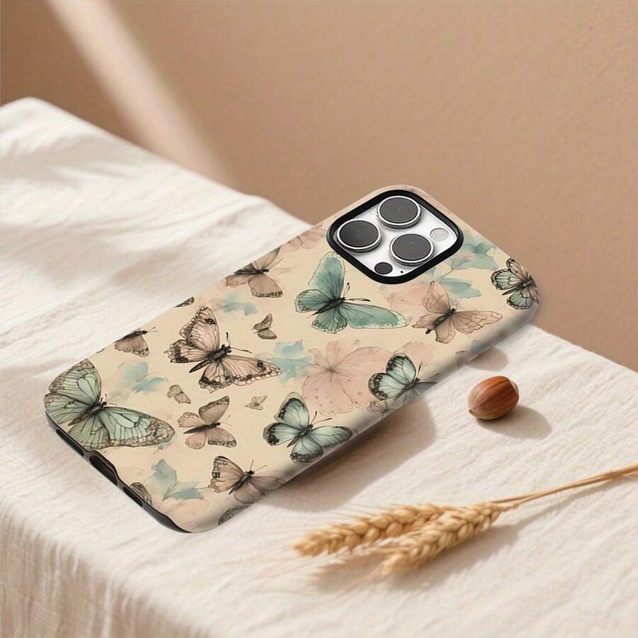 Funda Protectora 2 en 1 de Diseño Creativo y Exquisito, Ofrece Protección Superior, Durabilidad y Resistencia a Caídas - Adecuada para iPhone 16, 15, 14, 13, 12 Pro Max, Regalo Ideal de Cumpleaños o Boda EBES - Colores mixtos - Ver 1