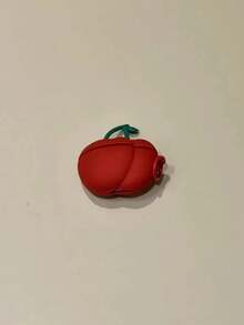 Cute Red Cherry Case, Shockproof Cover Compatible With Airpods 3, Pro 2, Apple Wireless Bluetooth Earphones, Pro 3 & 4 Accessories - Red - View 2