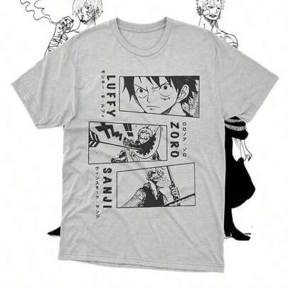 Playera Lufy Zoro Sanji  Anime