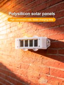 4 sztuki zasilanych energią słoneczną lamp ściennych LED 3/6/8 o podwójnym kierunku świecenia w kształcie diamentu, nowoczesne oświetlenie ogrodowe, wodoodporne oświetlenie ogrodzeń tarasowych, odpowiednie do nowoczesnych oświetleń nocnych, dekoracja ogrodzeń tarasowych, stałe oświetlenie w deszczową pogodę - Biały - Zobacz 4