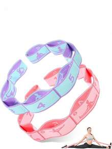 Yoga Stretching Band Resistance Band Flexibility Band, Yoga Stretching Tension Band Extended Version, Loop Resistance Band - Yoga Stretching Band, Ballet External Rotation Trainer, Suitable For Stretching Equipment, Exercise And Flexibility Training - Fascia, Hamstrings And Legs - Multicolor - View 10