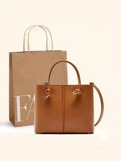 Borsa a tracolla classica in colore unito in pelle PU, con chiusura a fibbia e cerniera, elegante borsa da lavoro e pendolare, borsa piccola retrò alla moda per le donne, adatta per lo shopping, i pendolari e le uscite