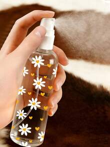 Bình xịt du lịch PET trong suốt, có thể tái sử dụng, họa tiết hoa cúc và trái tim, bình xịt phun sương đa năng, thích hợp cho du lịch và công tác, có thể dùng làm bình xịt tẩy trang, bình xịt tóc tái sử dụng, bình xịt liên tục để tạo kiểu tóc, vệ sinh, tưới cây, dưỡng ẩm da mặt, v.v. - Nhiều màu - Xem 2