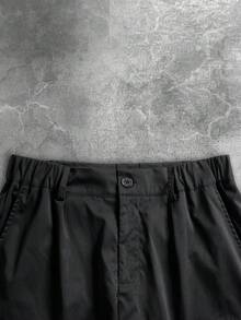 Men's Cargo Shorts, Multi-Pocket Street Style, Summer Bottoms - Black - View 6