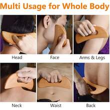 Detox Massage Tool, Wooden Gua Sha Board, Manual Massage Gua Sha Board, For Combating Cellulite And Relieving Muscle Fatigue - Multicolor - View 7