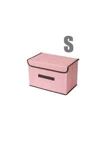 1pc Fabric Foldable Storage Box, Canvas Clothes Organizer, 2pcs Vacuum Compression Bags, Wardrobe Organization Set For Clothes, Underwear, Socks, Portable Storage Container, Dust & Moisture Proof - Multicolor - View 11