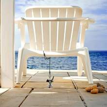 Deck Or Dock Anchors For Gap Between Boards - Outdoor Furniture Deck Anchor Marine Grade Stainless Steel Fishbone Deck Anchor Pegs With Carabiners Easily Reposition Chair, Table, Grill And Kayaks - ColorA - View 6