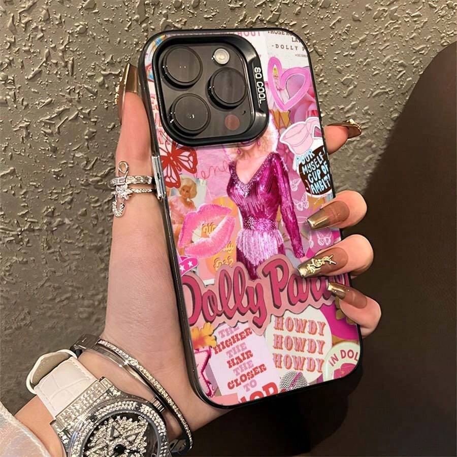 Funda de teléfono de lujo con diseño brillante de Dr Pepper, adecuada para 17 Pro Max, 17 Air, 16 Pro MAX, 15 Pro Max, 14 Pro, 13 Pro, 12 y 11. Funda de teléfono personalizada para hombres y mujeres. Son excelentes regalos para novias, novios y familiares en Navidad y Halloween. - Negro - Ver 1