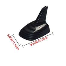 碳纤维汽车天线装饰，多种款式可选，通用鲨鱼鳍天线，车顶扰流板天线装饰 - 鯊魚鰭款 - 查看 11