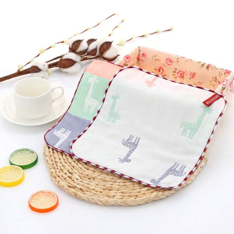 A Cute animal towels, household face towels, soft small towels in various colors and styles to choose from - Blanco - Ver 1