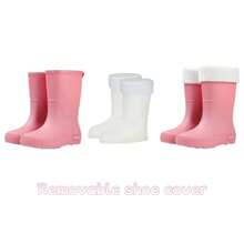 1 Paar modische Gummischuhe rutschfest, warm, leicht wasserdicht, neue Regenstiefel für Frauen und Männer, Pflaumenfarbe für die Regenzeit, abnehmbare Abdeckung leicht zu reinigen, Frühling Sommer Auswahl, Brautjungferngeschenke, Zimmer, Schlafzimmerdekoration, Strand, Reisen, für Männer, für Frauen, Urlaub, Frauentag, Reiseaccessoires, Hochzeitsgeschenke, Y2K, Schlafzimmer, Autoaccessoires für Frauen, Küchendekoration, süße Sachen - Verschiedenfarbig - Übersicht 9