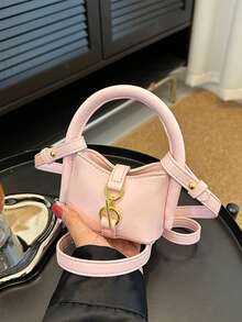 This Stylish And Beautiful Korean-Style Mini Handbag/Coin Purse Is Versatile And Features A Buckle Closure. It Meets Basic Storage Needs And Comes In Various Colors. Perfect For Teen Girls, It's Suitable For Travel, As A Fashion Accessory, Or For Everyday Use. It Also Makes An Ideal Holiday Gift For Friends. - Mini Handbag - View 17