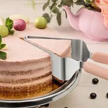 1件装蛋糕切片器、蛋糕架、蛋糕切割器、蛋糕烘焙工具、现代简约食品架、酒店工艺品、房车厨房工具、三角形蛋糕转移烘焙工具 - 彩色 - 查看 7