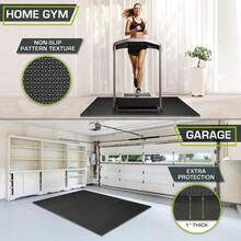 ProsourceFit Extra Thick Puzzle Exercise Mat ¾ and 1" EVA Foam Interlocking Tiles for Protective Cushioned Workout Flooring for Home and Gym Equipment - Negro 1 pulgada 24 pies cuadrados 6 azulejos - Ver 4