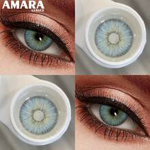 AMARA 藍色隱形眼鏡，自然外觀，藍色隱形眼鏡，灰色隱形眼鏡，棕色隱形眼鏡，聖誕派對隱形眼鏡 - ESTONIA-BLUE - 查看 4