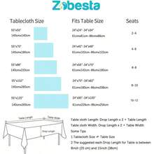 Zobesta - Manteles de vinilo cuadrado impermeable mantel de plástico de PVC impermeable mantel de vinilo pesado para cocina comedor y fiesta 139.7 x 139.7 cm 4 asientos beige - Beis - Ver 6