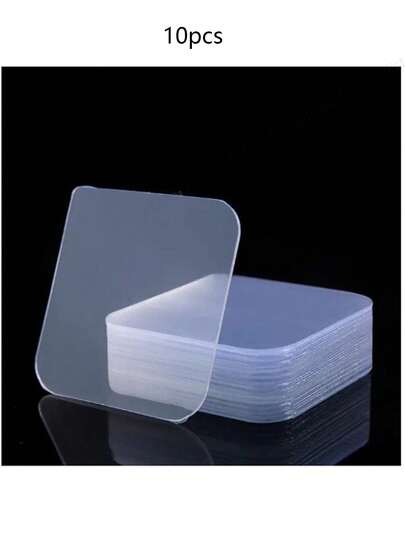 50pcs/10pcs Heavy Duty Nano Double-Sided Adhesive Tape: Sturdy, Residue-Free And Removable, Easy To Attach Photos, Suitable For Photography, Carpets Etc. - Ideal For Home And Office Use, Nano Tape.